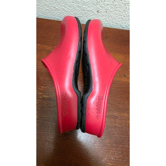 Sloggers Red Women's Waterproof Garden Clogs Size 7 - Picture 5 of 7